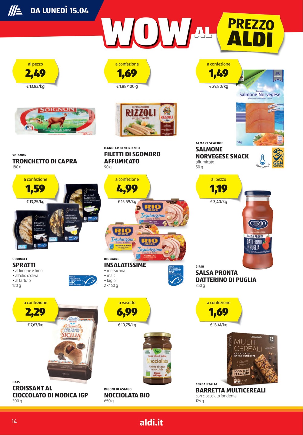 Aldi Volantino Dal 15 Aprile Al 21 Aprile 2024