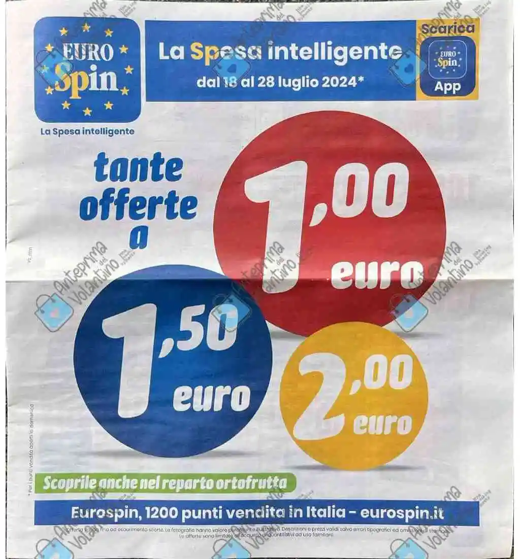 Volantino Eurospin Nuovo Dal 18 Luglio Al 28 Luglio 2024 Anteprima