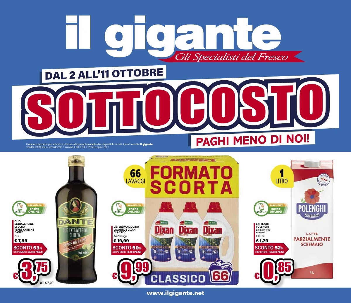 Volantino il Gigante nuovo dal 2 ottobre al 11 ottobre, 2025 anteprima 2 – il gigante 1