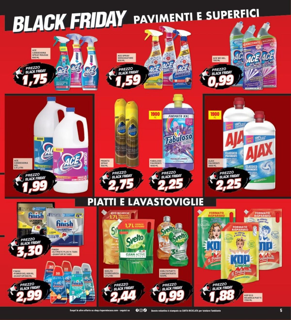 Volantino RisparmioCasa Black Friday 2025 4 – risparmio volantino 5