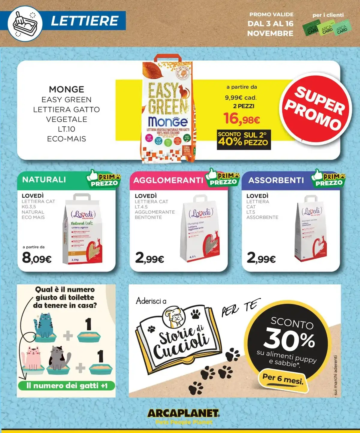 Volantino Arcaplanet nuovo dal 17 novembre al 31 novembre, 2025 anteprima 3 – arcaplanet volantino 16 1
