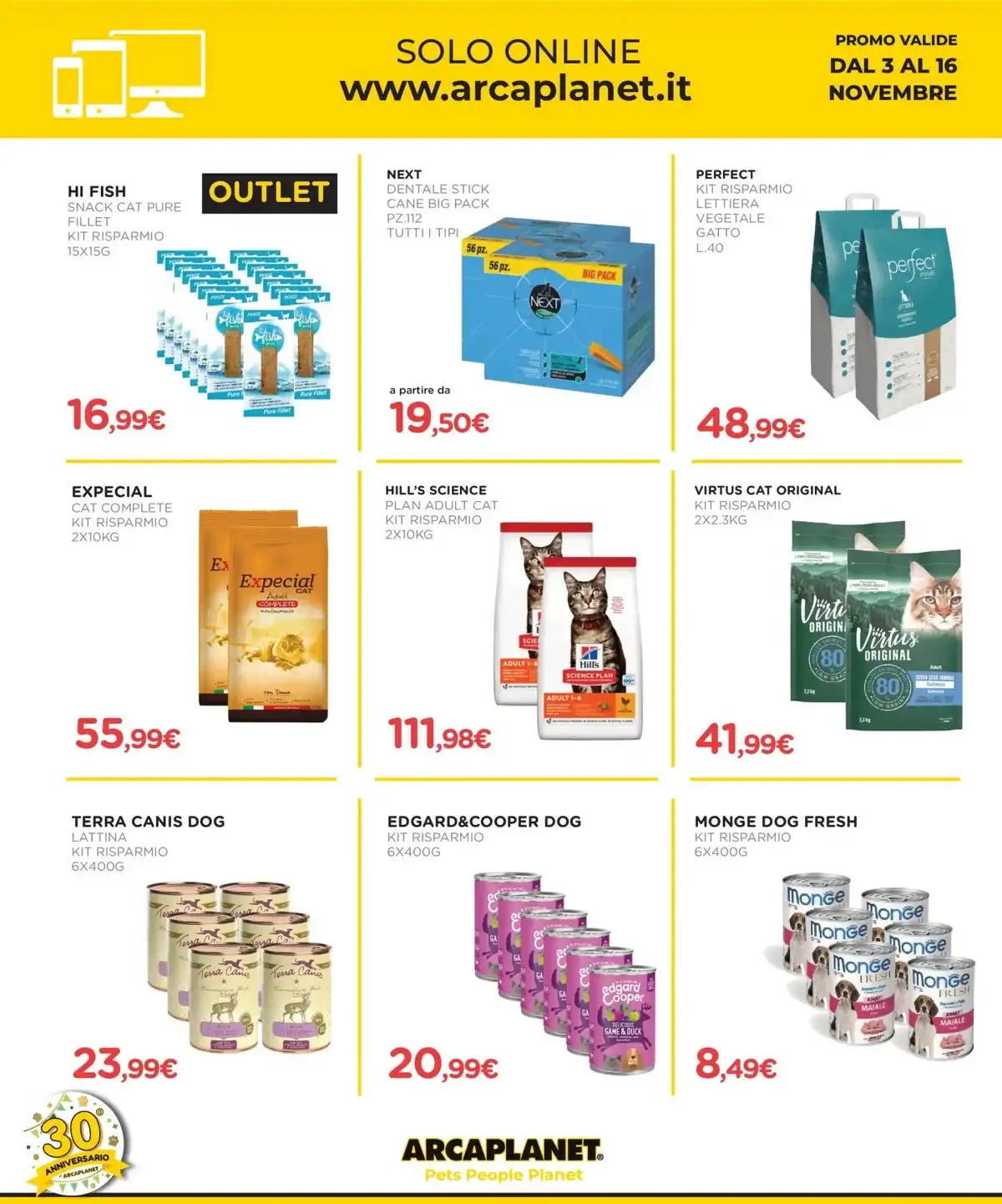 Volantino Arcaplanet nuovo dal 17 novembre al 31 novembre, 2025 anteprima 3 – arcaplanet volantino 34 1