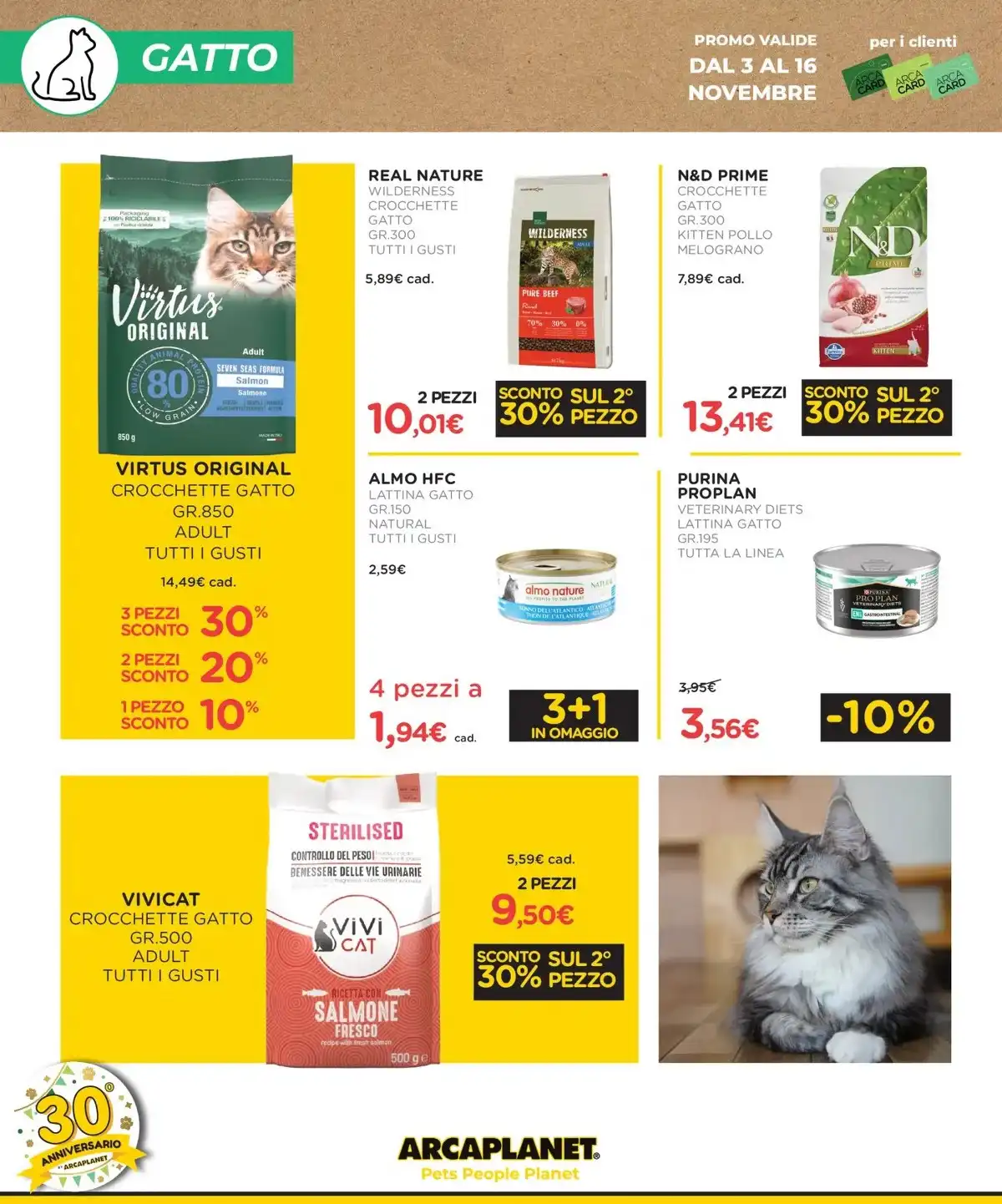 Volantino Arcaplanet nuovo dal 17 novembre al 31 novembre, 2025 anteprima 5 – arcaplanet volantino 6 1