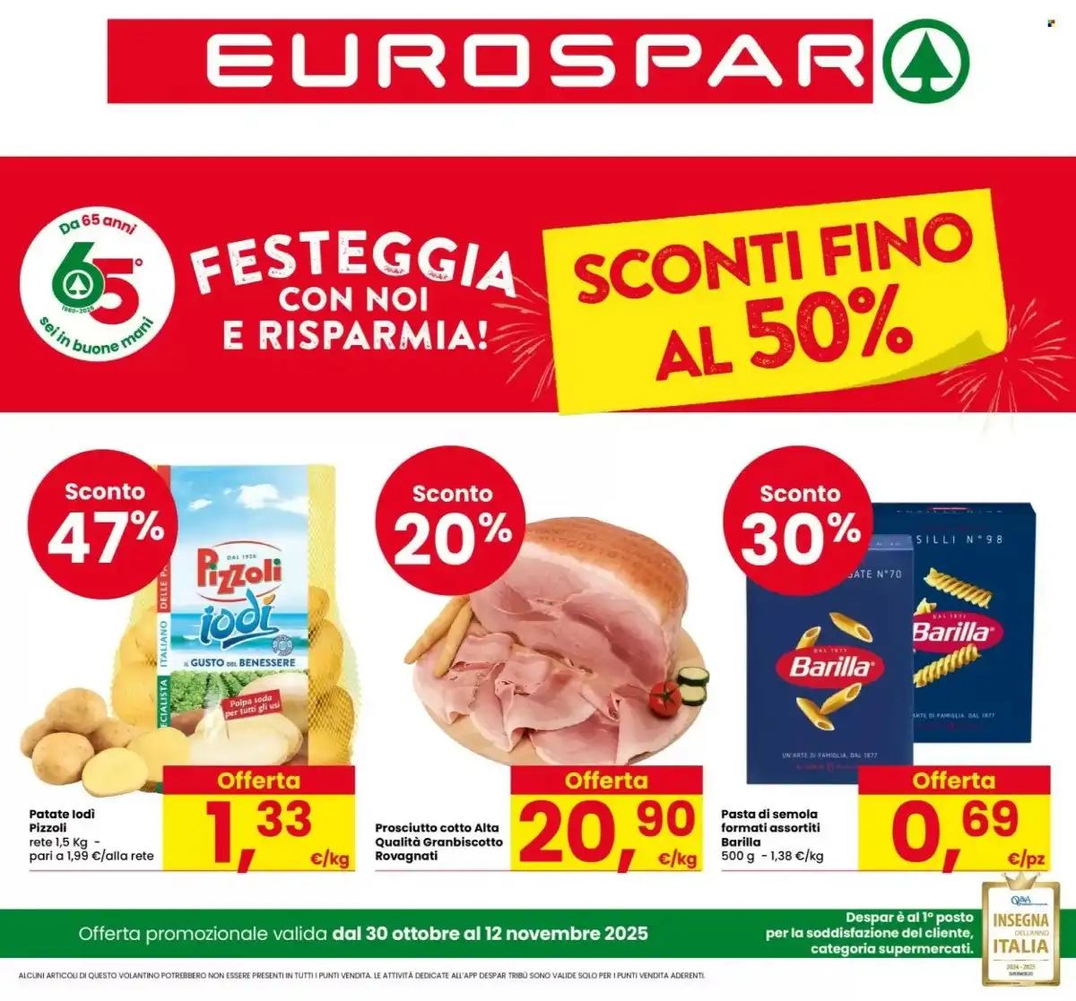 Eurospar Volantino dal 30 ottobre al 12 novembre, 2025 anteprima 2 – Eurospar Volantino Eurospar Volantino dal 30 ottobre al 12 novembre, 2025 anteprima 1 – eurospar volantino 1