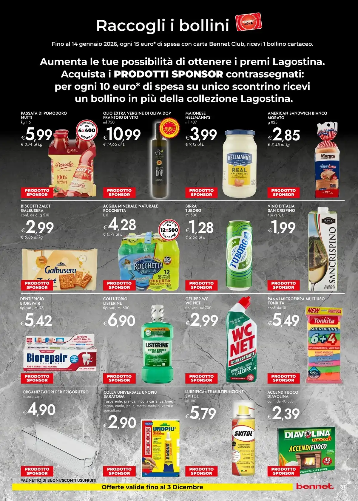 Volantino Bennet nuovo dal 4 dicembre al 17 dicembre, 2025 anteprima 1 – bennet volantino 31 1