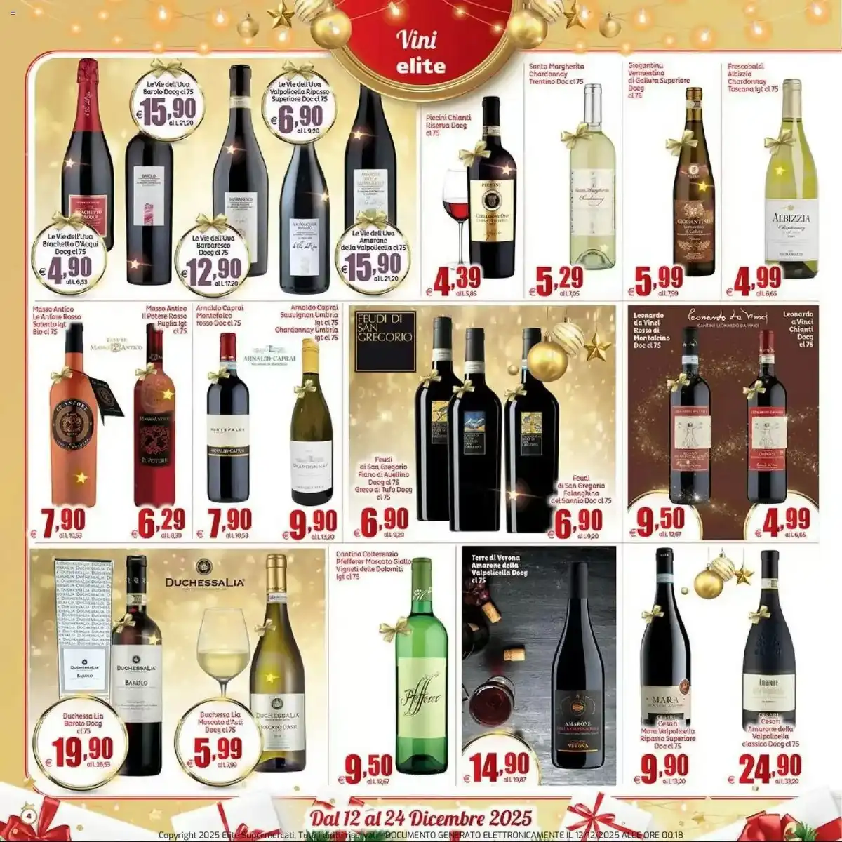 Volantino Elite Supermercati Natale 2025 - Pagina