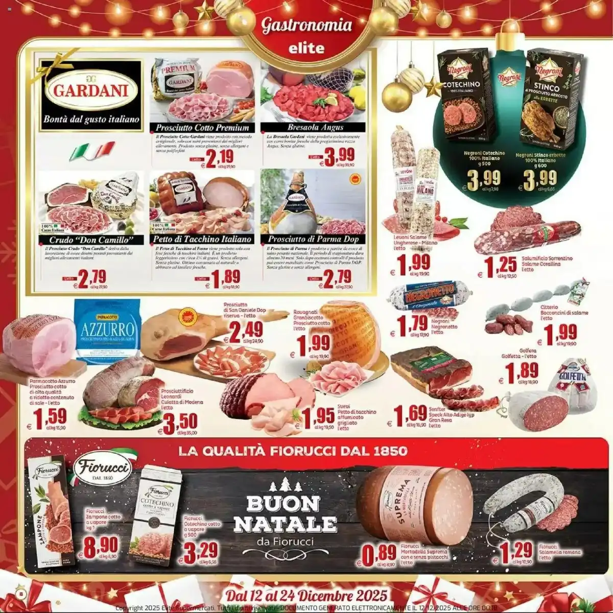 Volantino Elite Supermercati Natale 2025 - Pagina