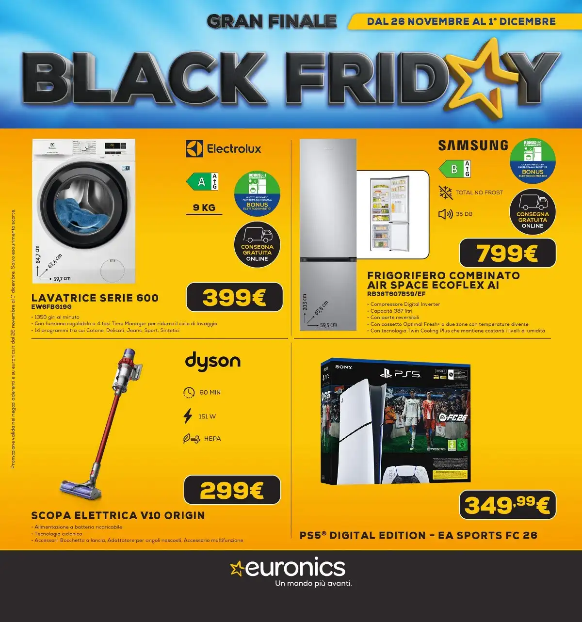 Volantino Euronics dal 26 novembre al 1 dicembre, 2025 anteprima 35 – euronics black friday 1