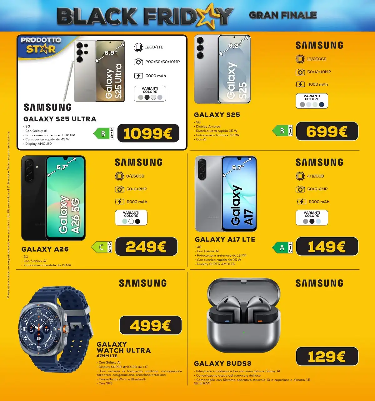 Volantino Euronics dal 26 novembre al 1 dicembre, 2025 anteprima 5 – euronics black friday 15