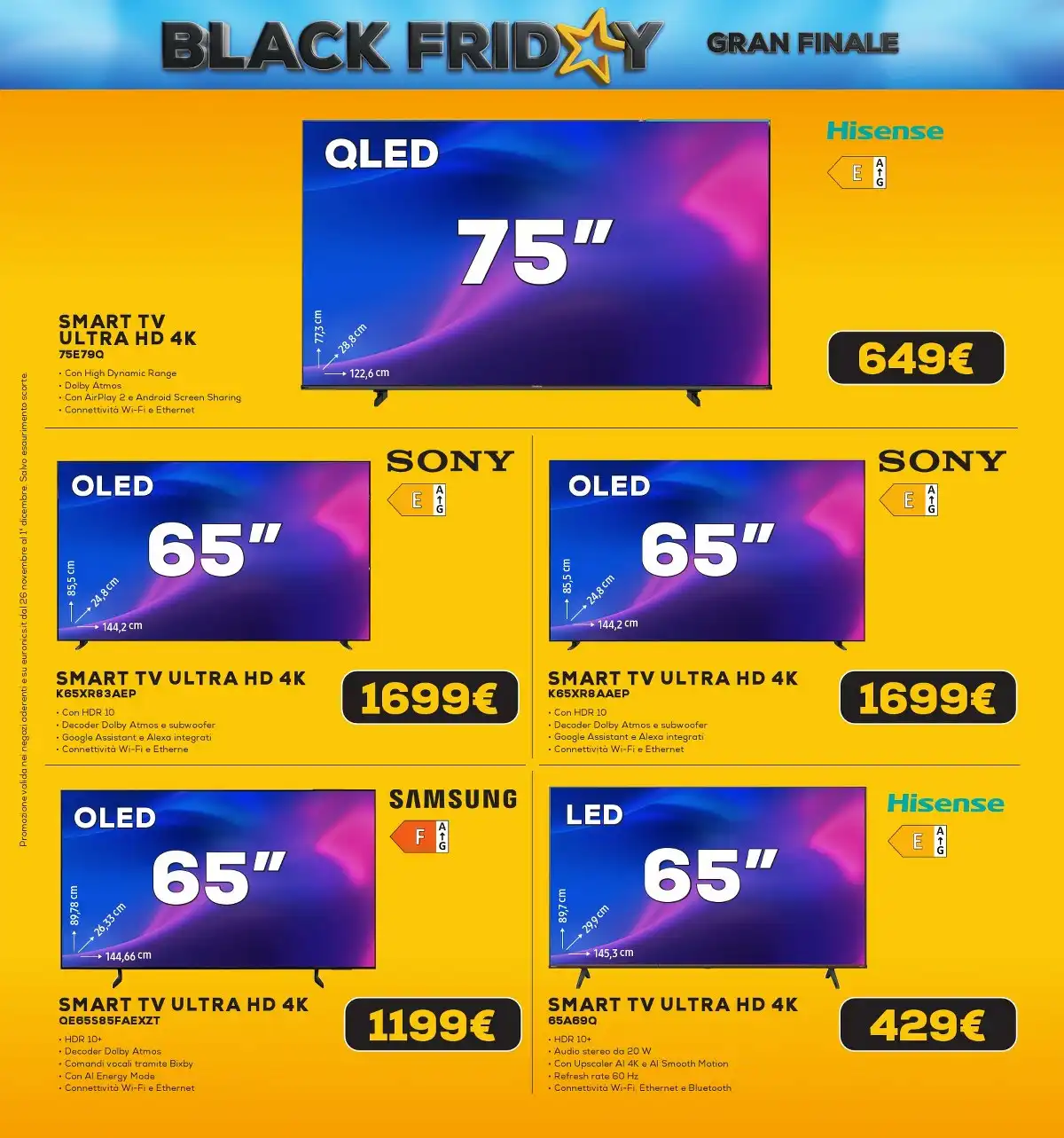 Volantino Euronics dal 26 novembre al 1 dicembre, 2025 anteprima 1 – euronics black friday 21