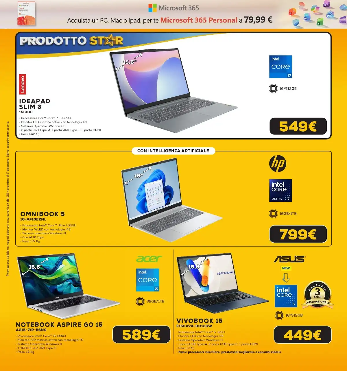 Volantino Euronics dal 26 novembre al 1 dicembre, 2025 anteprima 10 – euronics black friday 30