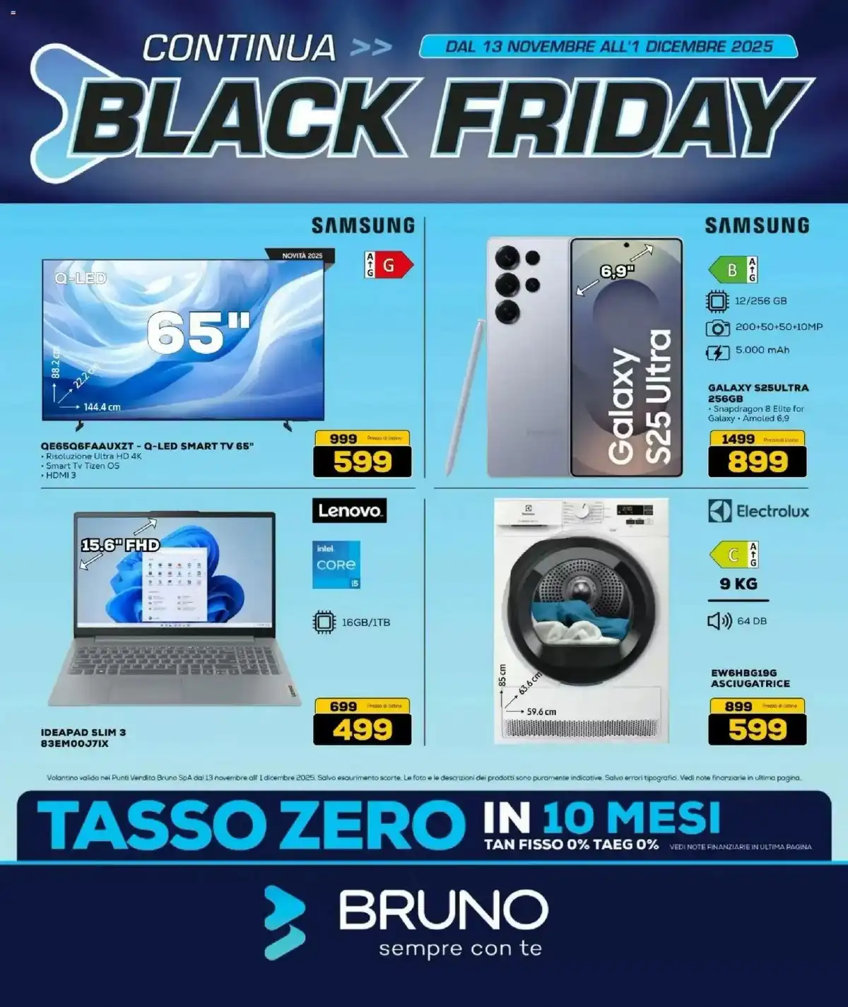 Volantino BRUNO Black Friday 2025 1 – euronics bruno black friday 1