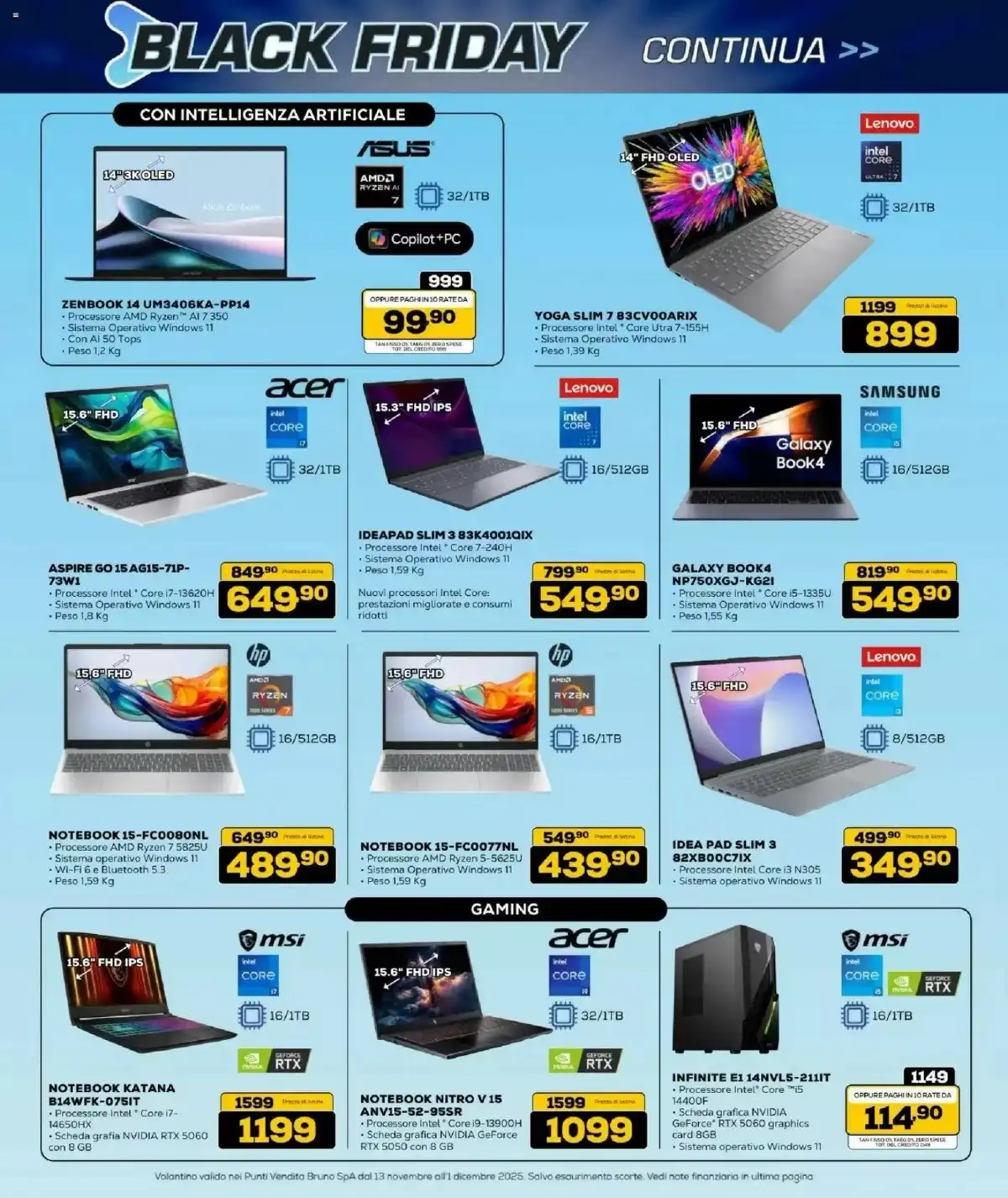 Volantino BRUNO Black Friday 2025 3 – euronics bruno black friday 10