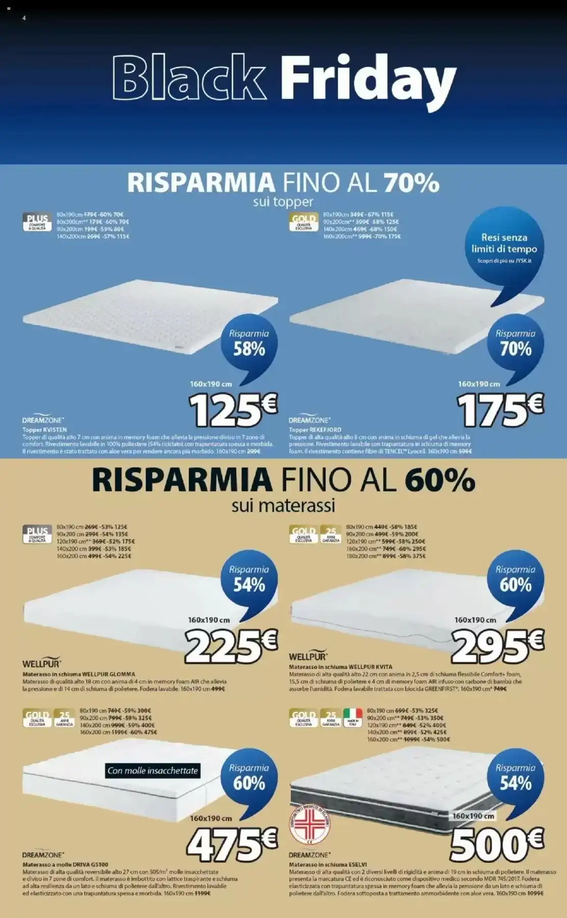 Volantino JYSK Black Friday dal 26 novembre al 30 novembre, 2025 anteprima 3 – jysk volantino 4 1