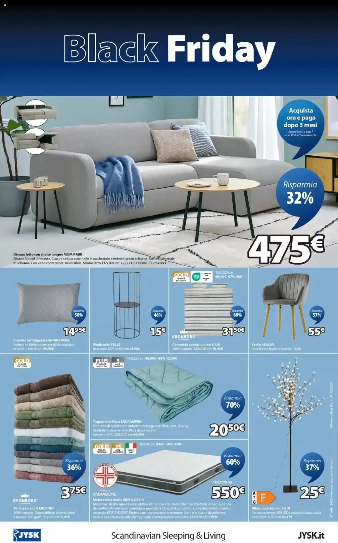 Volantino JYSK Black Friday dal 26 novembre al 30 novembre, 2025 anteprima 1 – jysk volantino 8 1