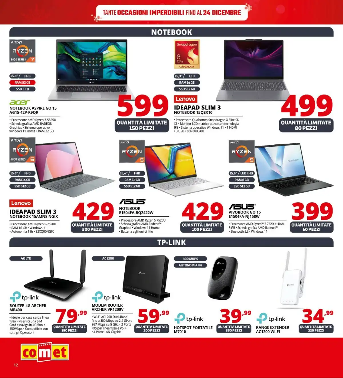 Volantino Comet dal 12 dicembre al 21 dicembre, 2025 anteprima 2 – comet volantino 12