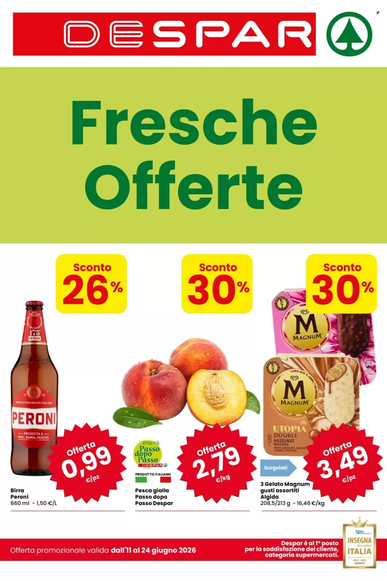 Dal 11 Giugno