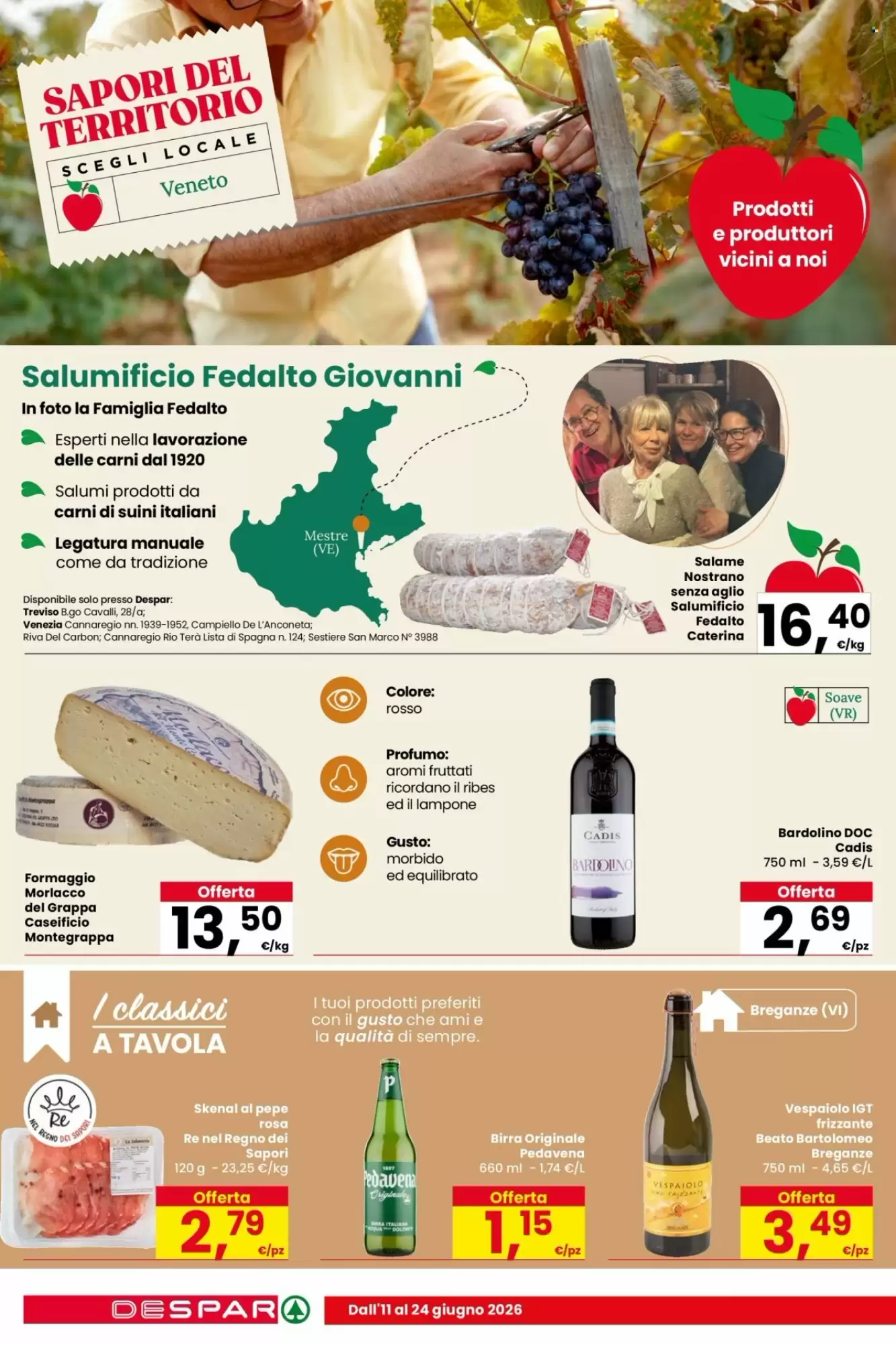 Dal 11 Giugno