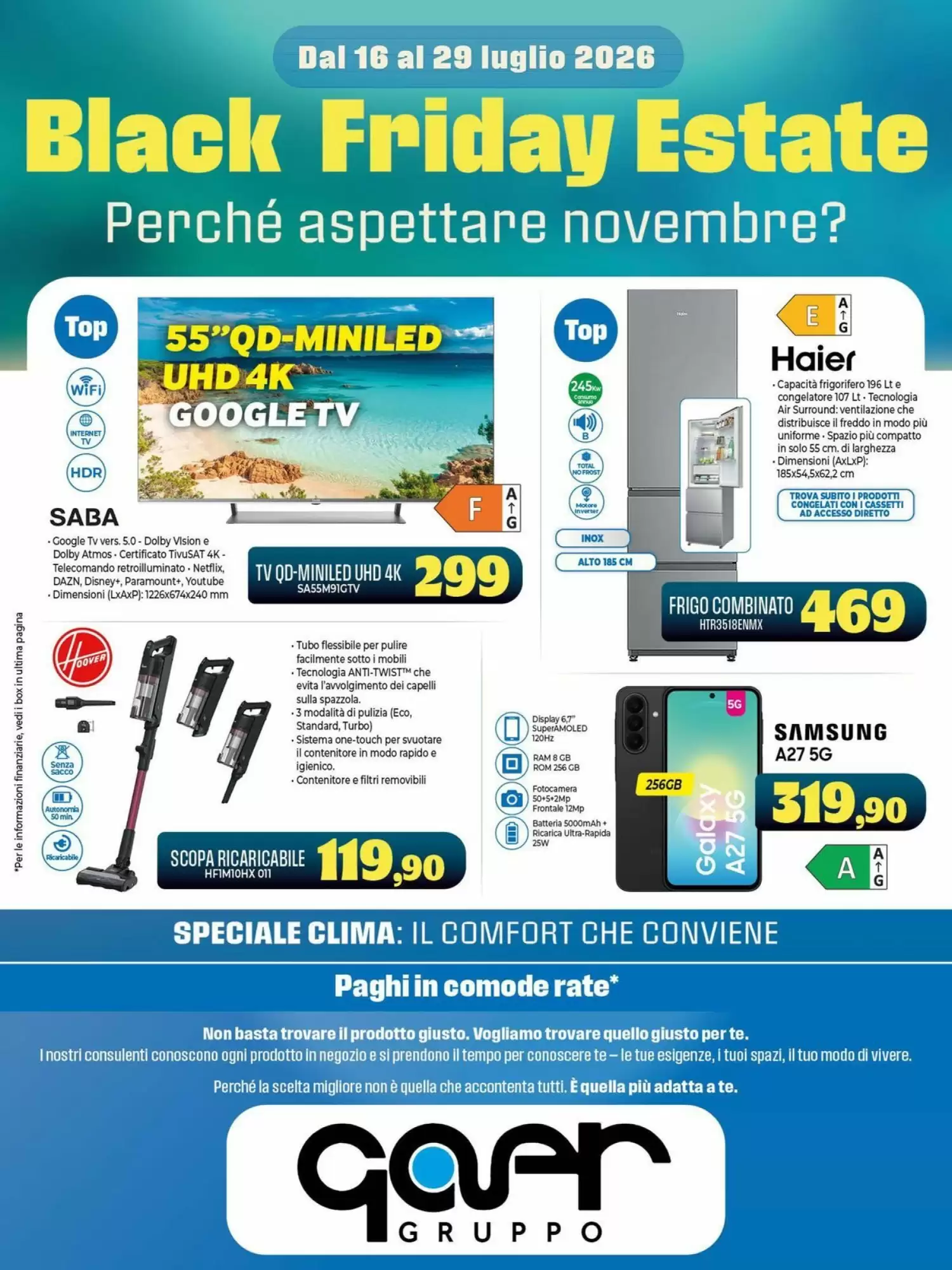Volantino Gaer Black Friday 2026 - Immagine 1 Dal 16 Luglio - 29 Luglio