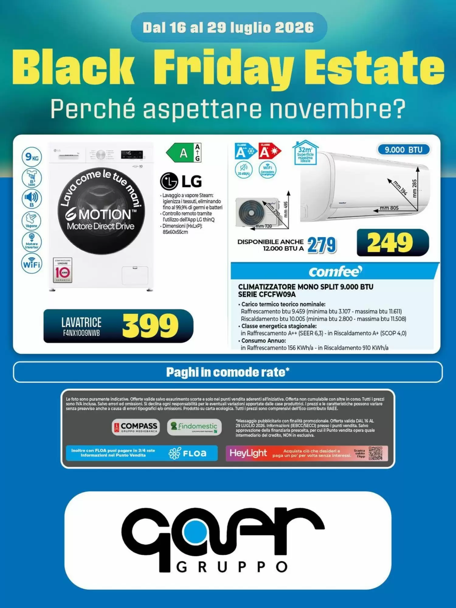 Volantino Gaer Black Friday 2026 - Immagine 2 Dal 16 Luglio - 29 Luglio