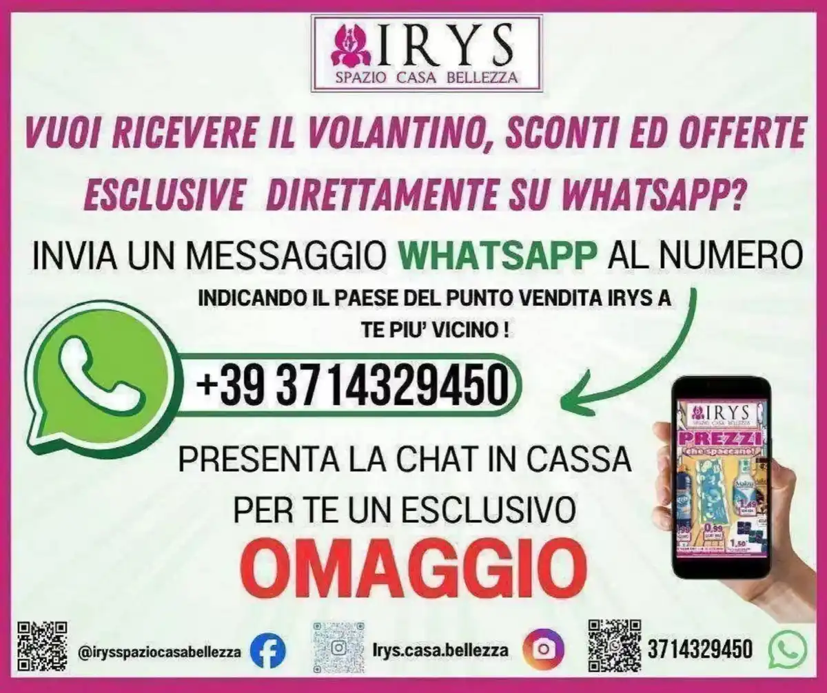 Volantino Irys Natale 2025 - Pagina