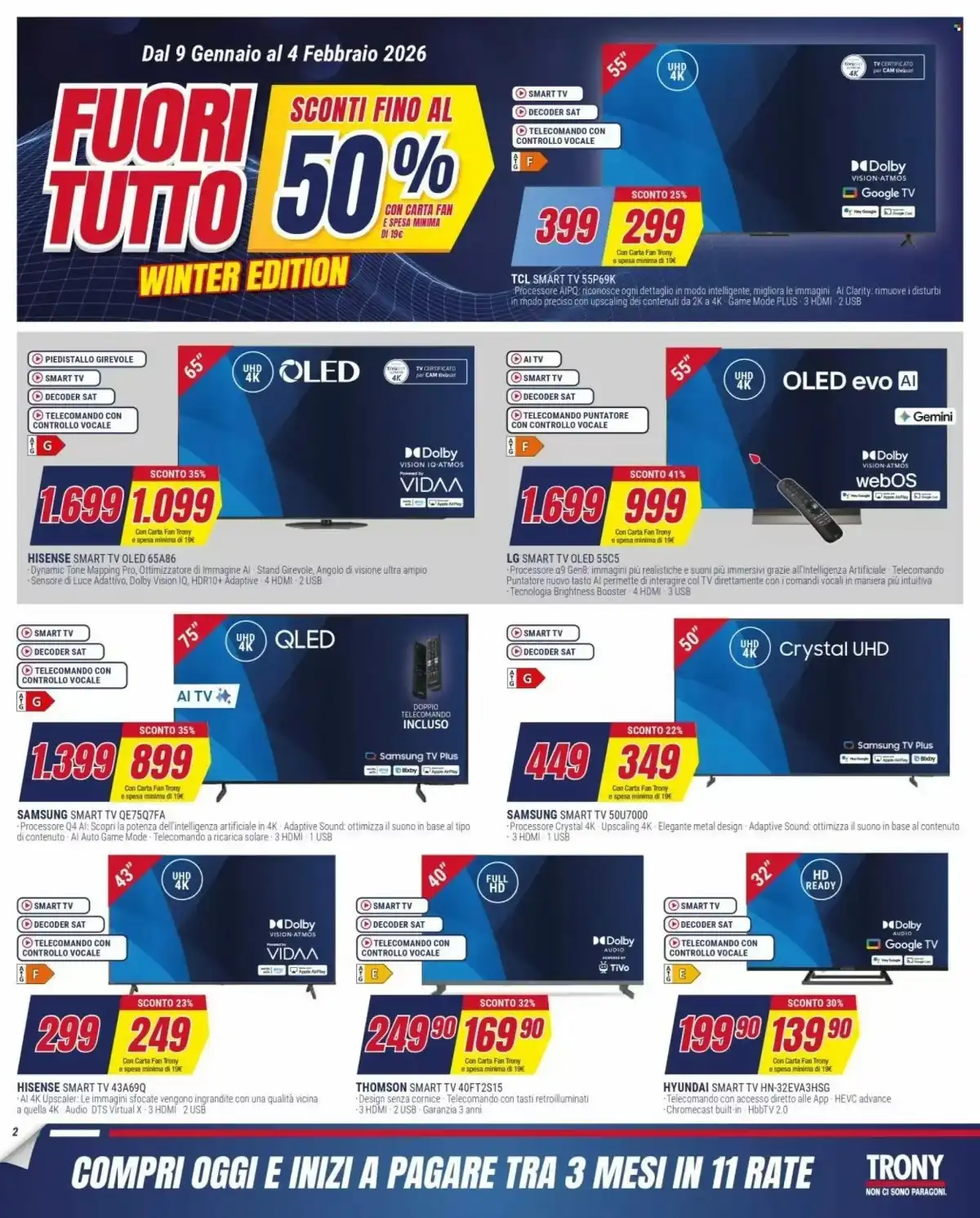 Volantino Trony dal 9 gennaio al 14 febbraio, 2026 anteprima 1 – trony volantino 2