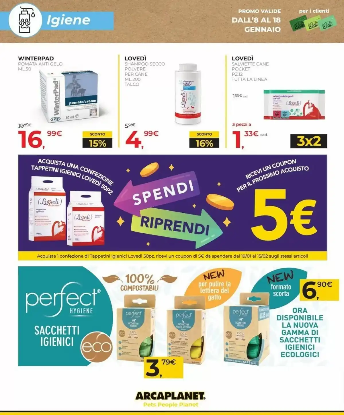 Volantino Arcaplanet nuovo dal 19 gennaio al 31 gennaio, 2026 anteprima 1 – arcaplanet volantino 20