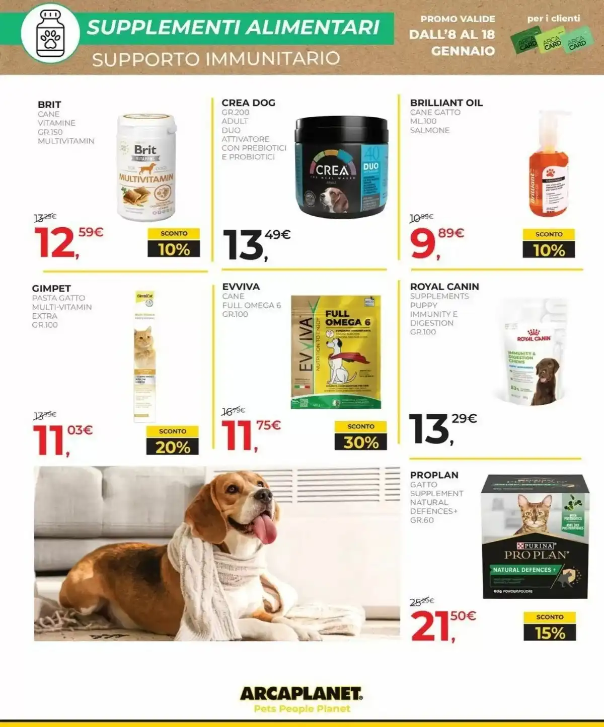 Volantino Arcaplanet nuovo dal 19 gennaio al 31 gennaio, 2026 anteprima 3 – arcaplanet volantino 22