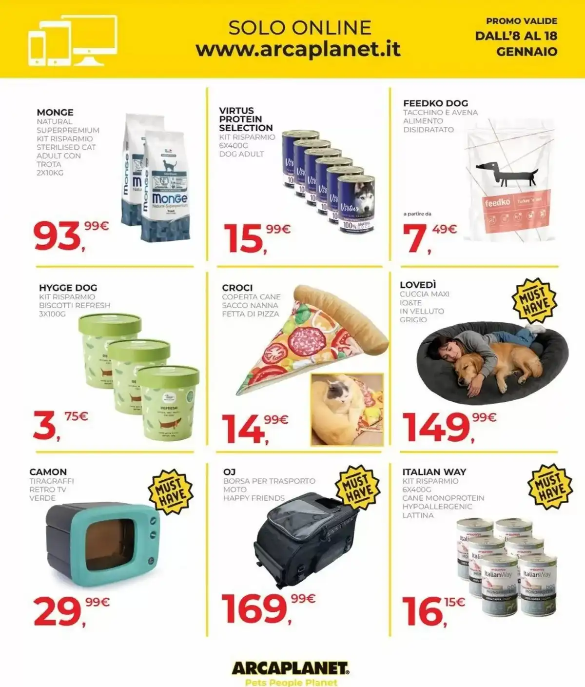 Volantino Arcaplanet nuovo dal 19 gennaio al 31 gennaio, 2026 anteprima 5 – arcaplanet volantino 30