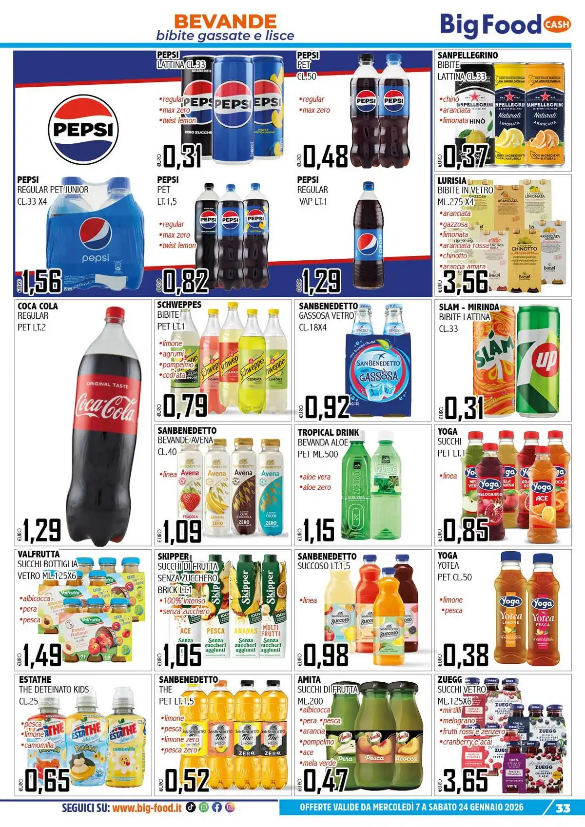 Volantino Big Food nuovo dal 8 gennaio al 24 gennaio, 2026 anteprima 3 – big food volantino 33