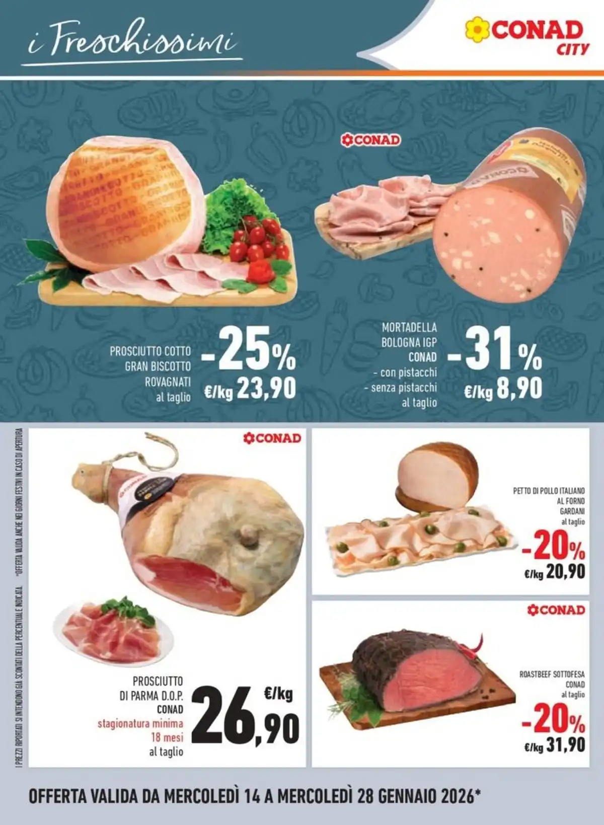 Volantino Conad City dal 14 gennaio al 28 gennaio, 2026 anteprima 1 – conad city volantino 8