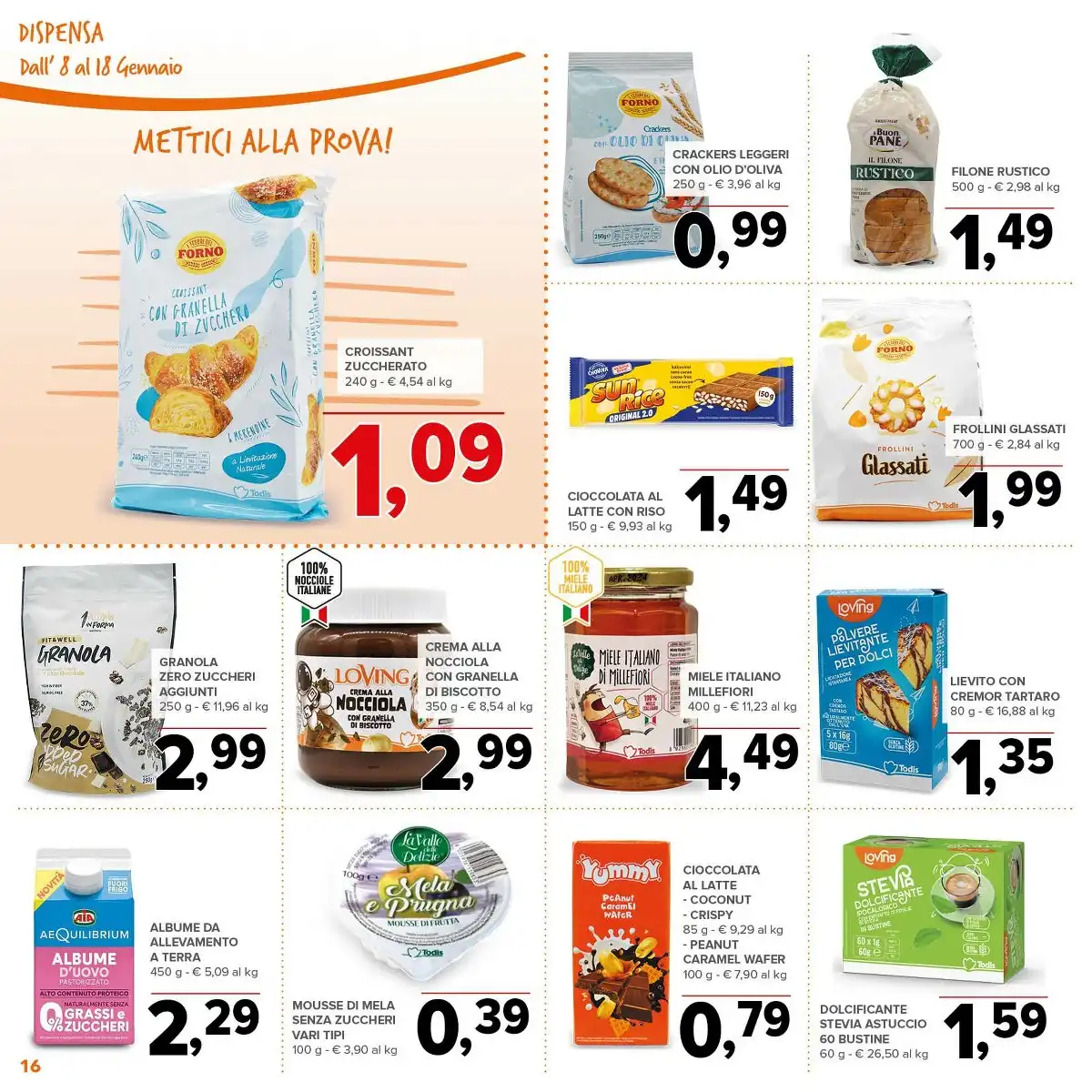 Volantino Todis dal 8 gennaio al 18 gennaio, 2026 anteprima 3 – todis volantino 16