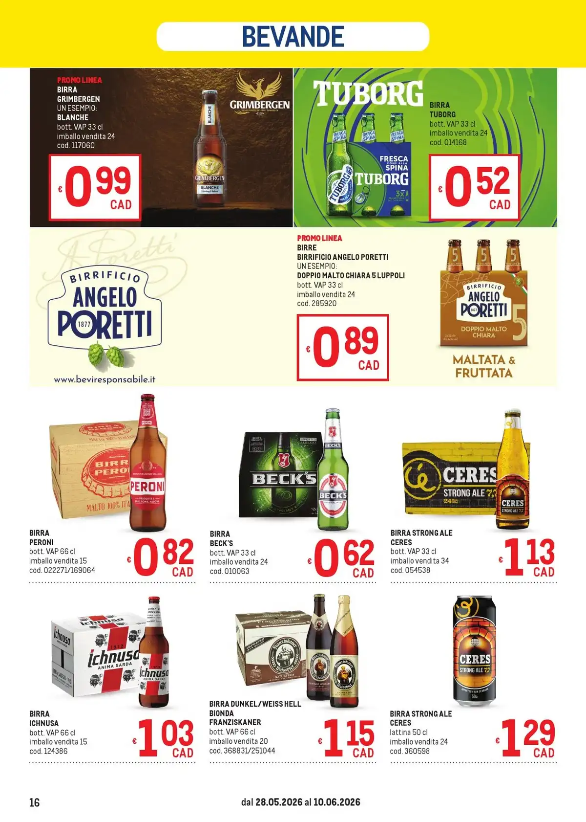 Dal 28 Maggio