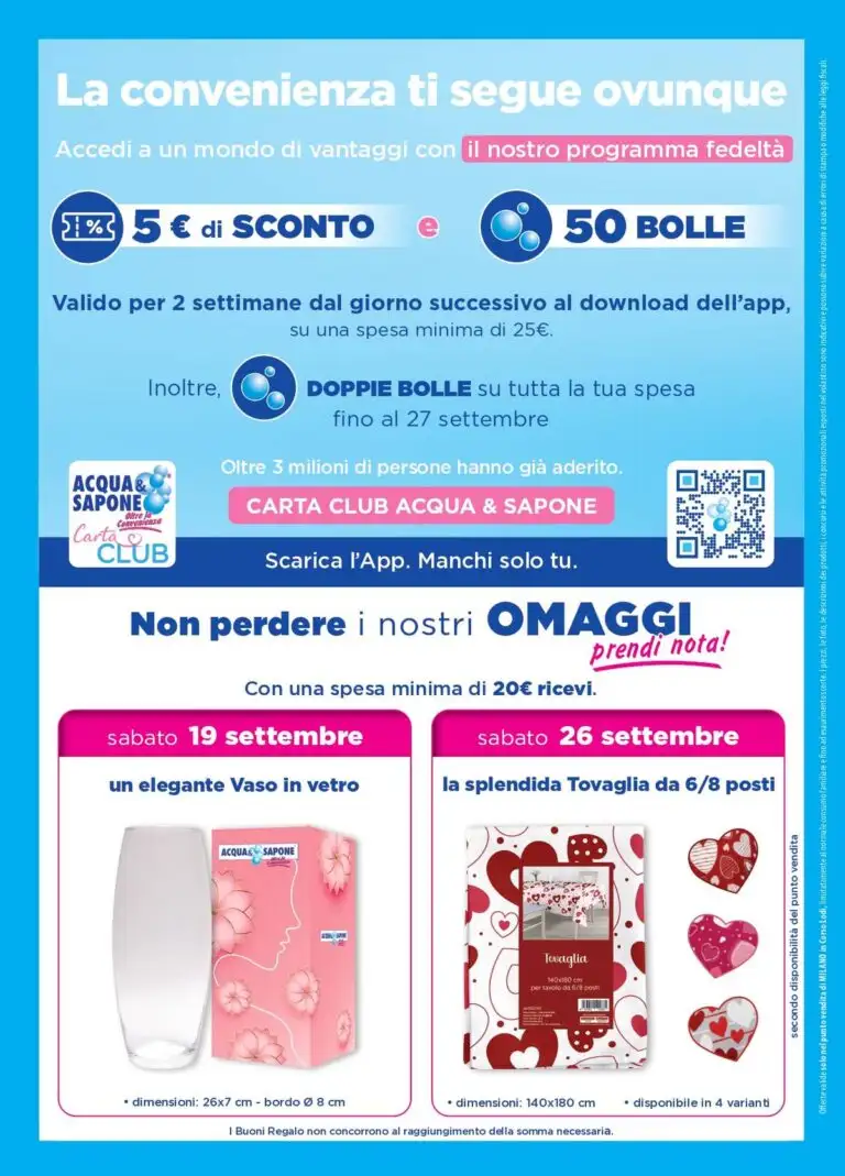 Volantino Acqua &Amp; Sapone Nuovo Dal 9 Settembre Al 27 Settembre 2026 Anteprima - Immagine 2 Dal 9 Settembre