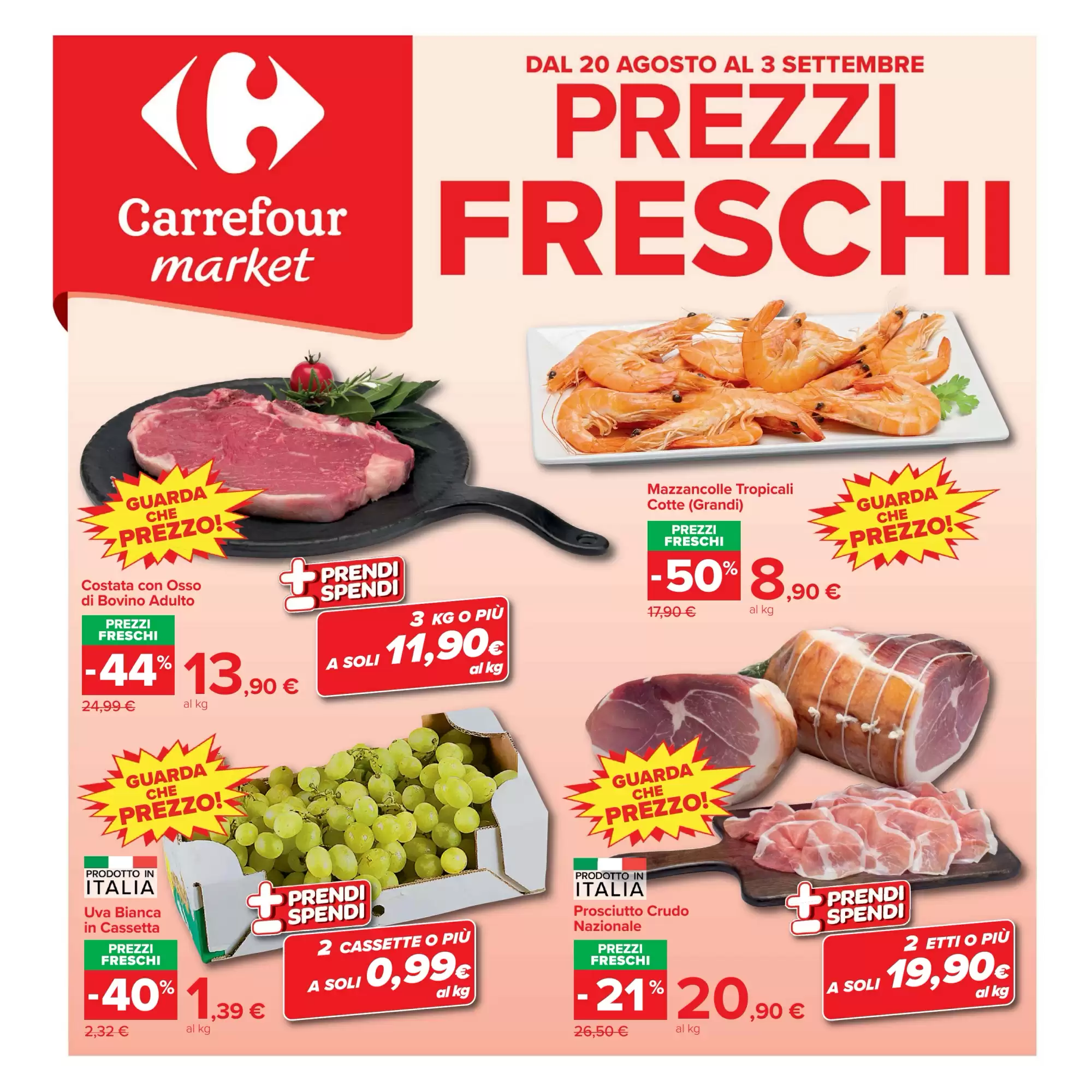 Volantino Carrefour Market Dal 20 Agosto Al 3 Settembre 2026 Anteprima - Immagine 1 Dal 20 Agosto