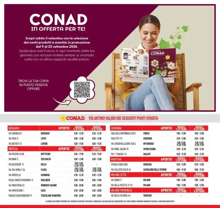Volantino Conad Dal 9 Settembre Al 22 Settembre 2026 Anteprima - Immagine 1 Dal 9 Settembre