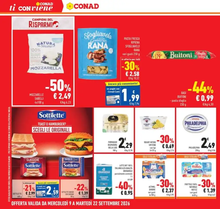 Dal 9 Settembre