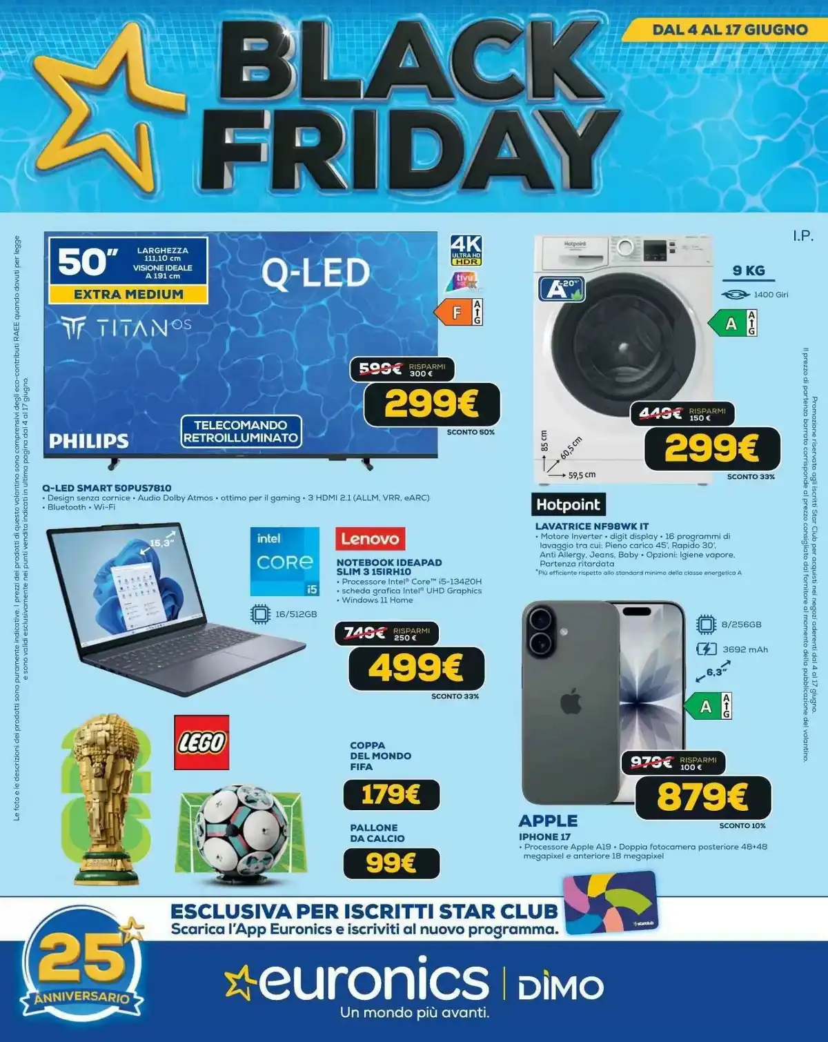 Volantino Euronics Dal 11 Giugno Al 24 Giugno 2026 Anteprima - Immagine 1 Black Friday Dal 4 Giugno