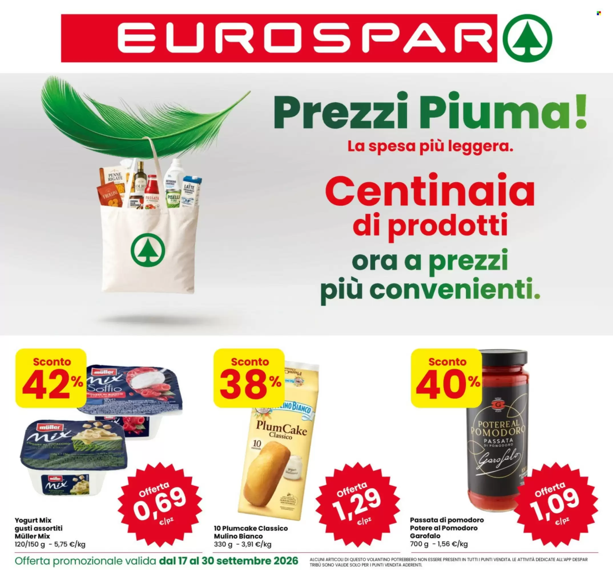 Eurospar Volantino Dal 17 Settembre Al 30 Settembre 2026 Anteprima - Immagine 1 Dal 17 Settembre