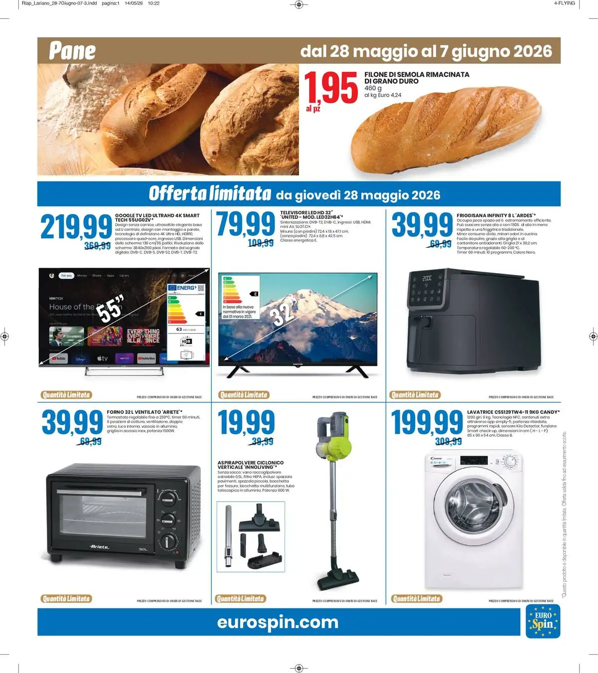 Dal 28 Maggio