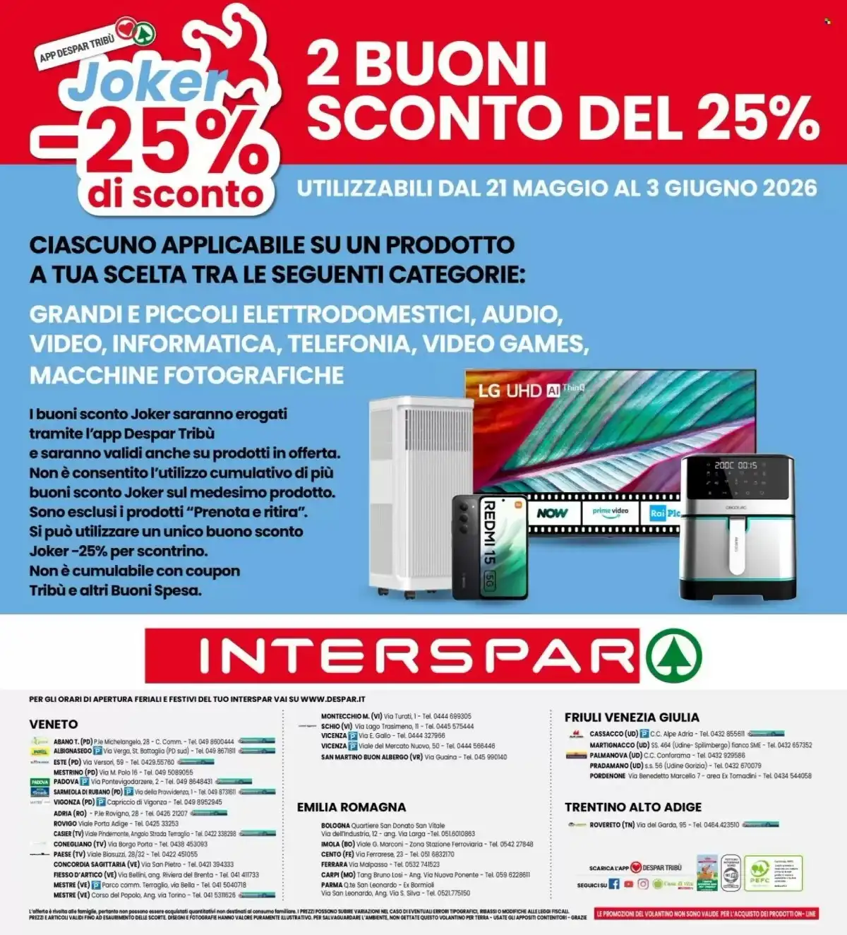 Dal 21 Maggio