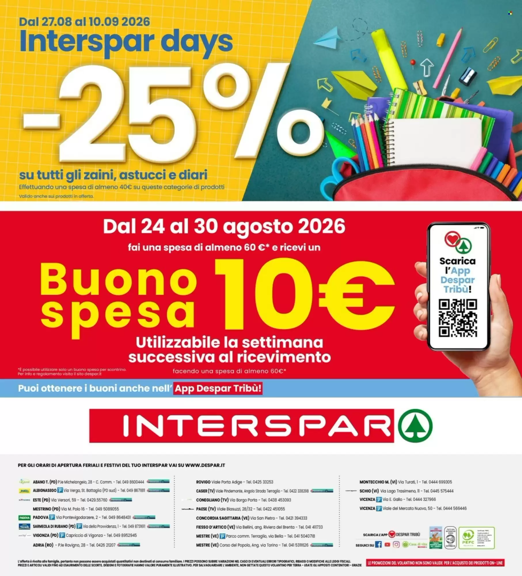 Dal 27 Agosto