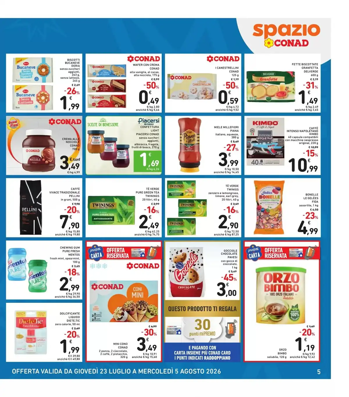 Dal 23 Luglio