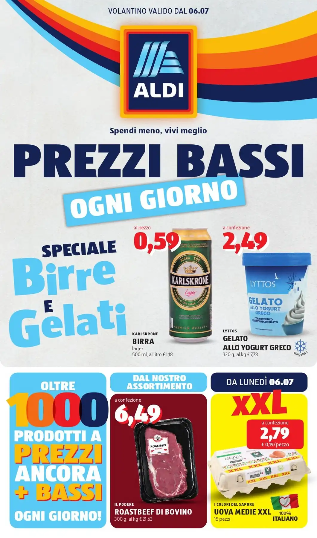 Volantino Aldi Nuovo Dal 6 Luglio Al 11 Luglio 2026 Anteprima - Immagine 1 Dal 6 Luglio