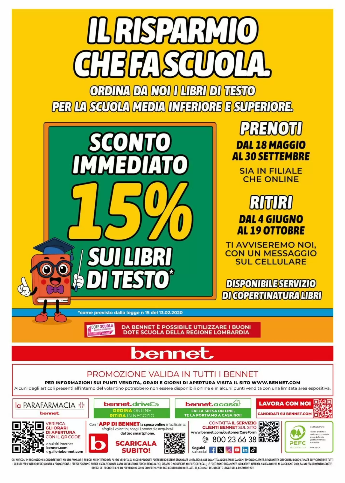 Volantino Bennet Dal 11 Giugno Al 24 Giugno 2026 Anteprima - Immagine 2 Dal 11 Giugno