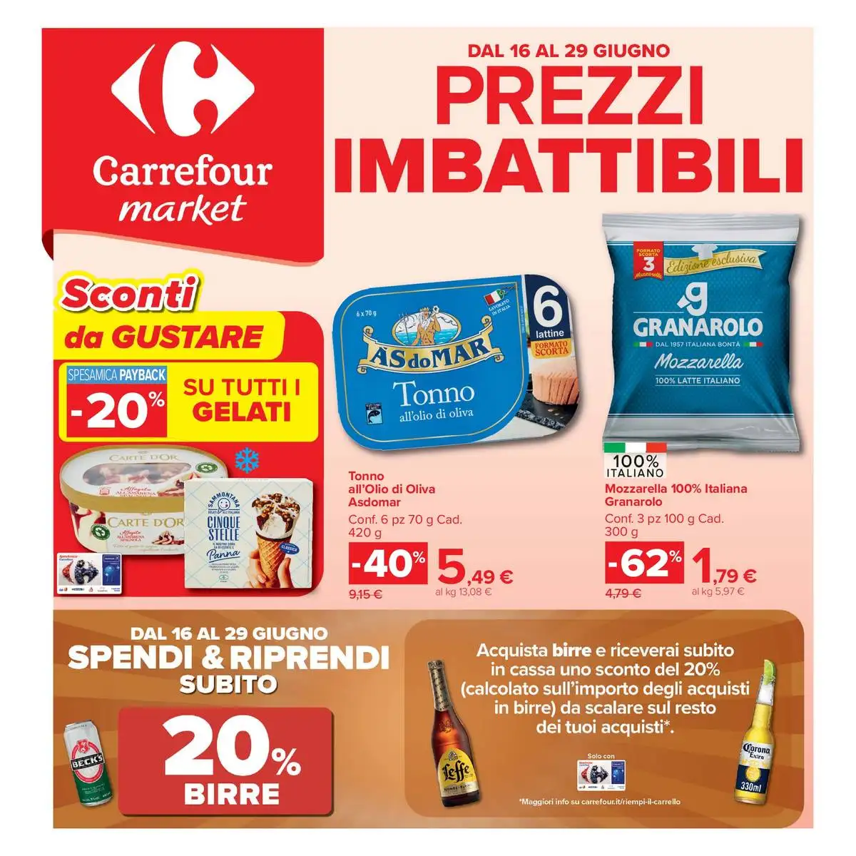 Volantino Carrefour Dal 16 Giugno Al 29 Giugno 2026 Anteprima - Immagine 1 Market Dal 16 Giugno