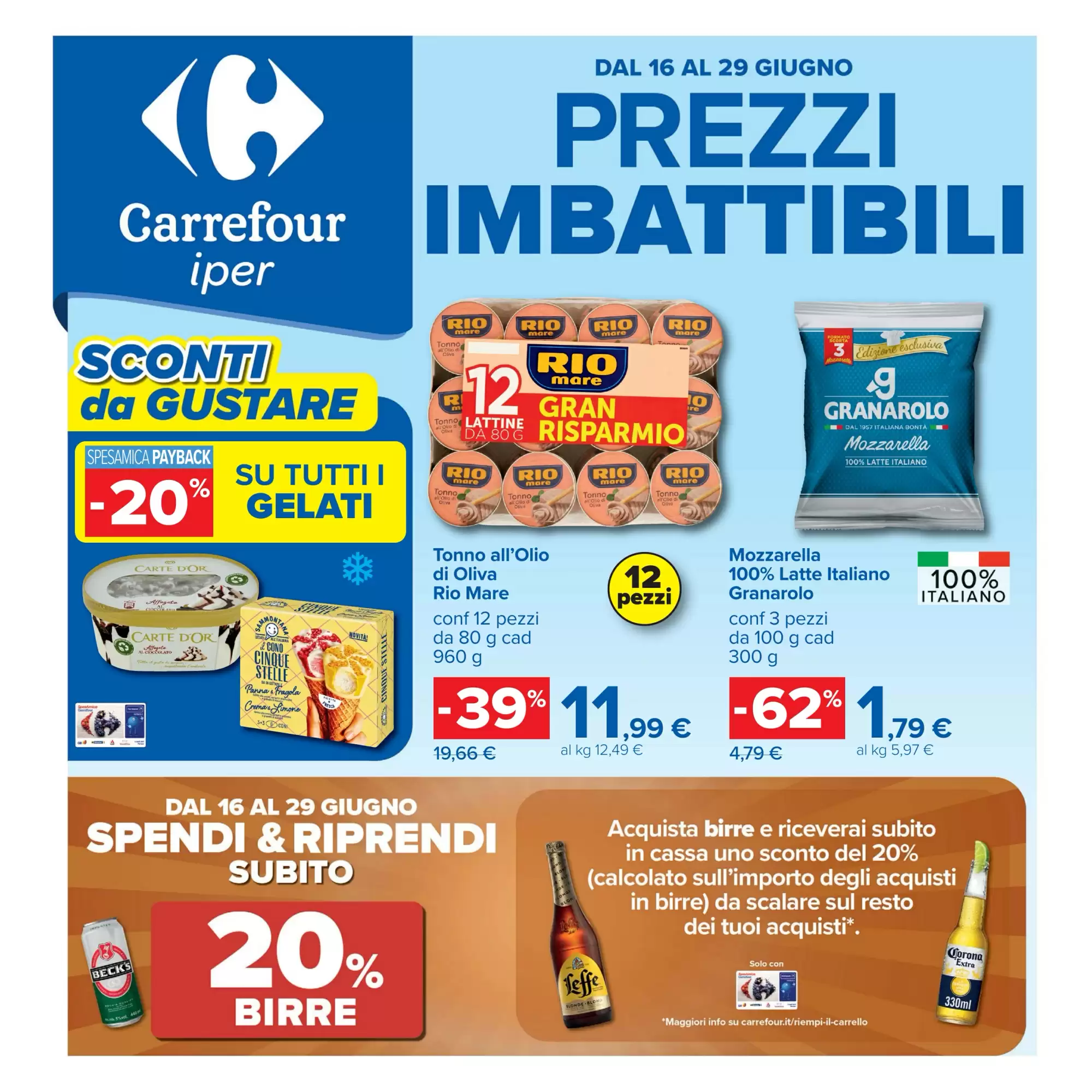 Volantino Carrefour Dal 16 Giugno Al 29 Giugno 2026 Anteprima - Immagine 1 Dal 16 Giugno