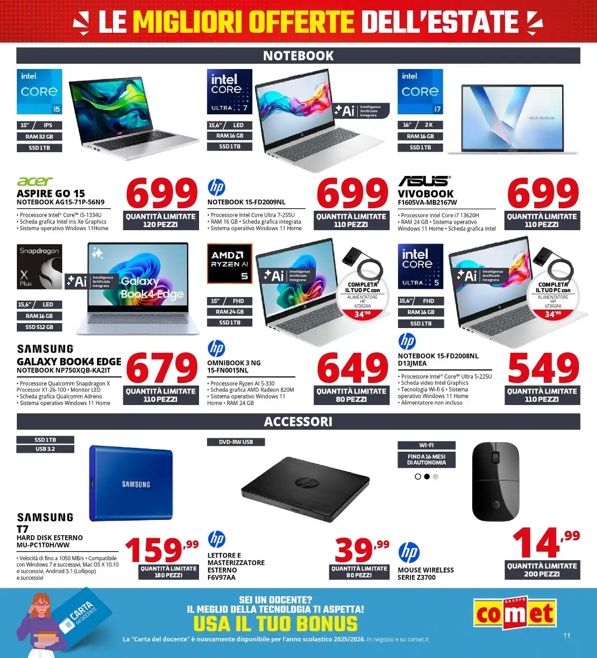 Volantino Comet Dal 18 Giugno Al 2 Luglio 2026 Anteprima - Immagine 1 Summer Black Friday Dal 18 Giugno