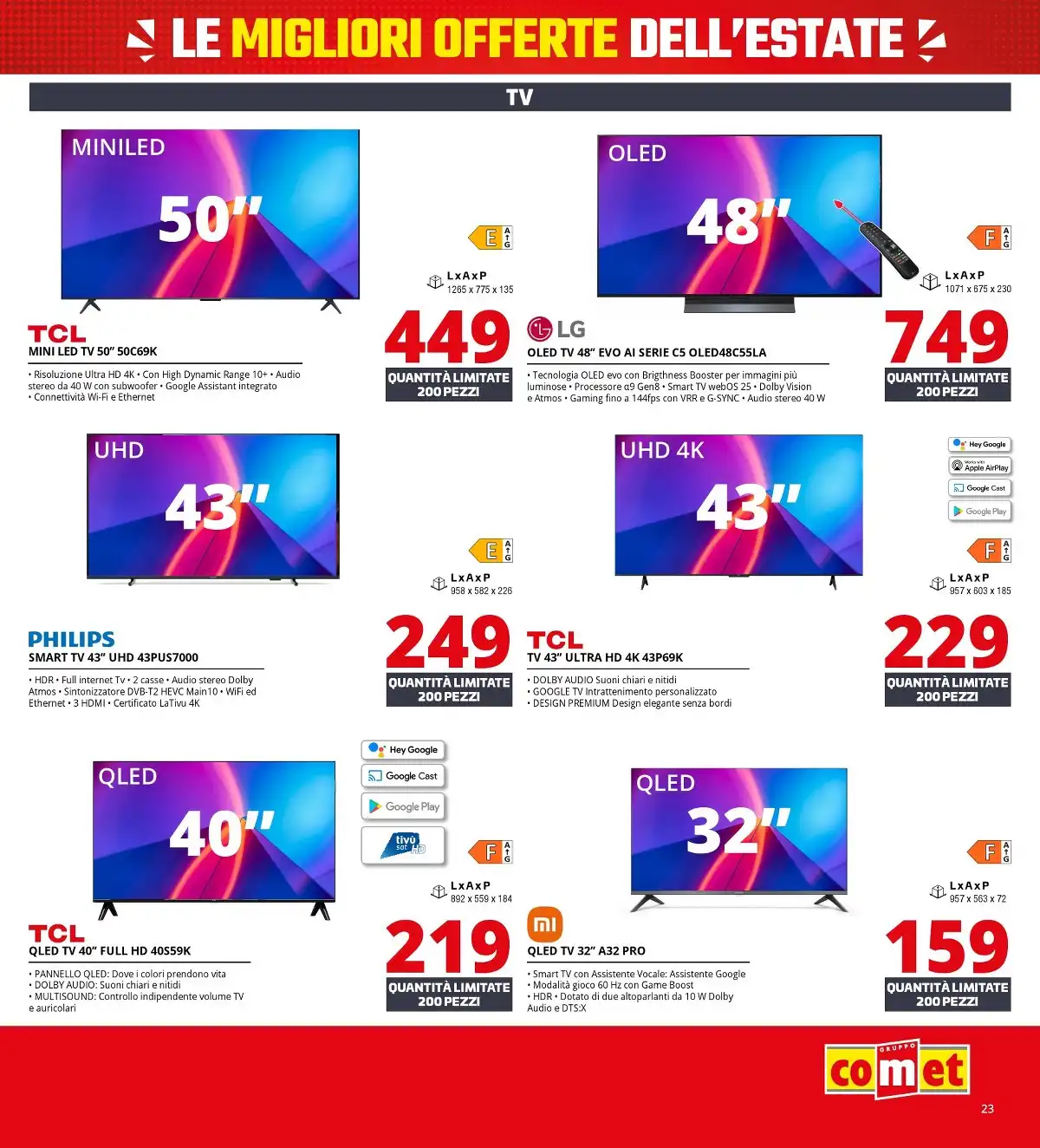 Volantino Comet Dal 18 Giugno Al 2 Luglio 2026 Anteprima - Immagine 1 Summer Black Friday Dal 18 Giugno