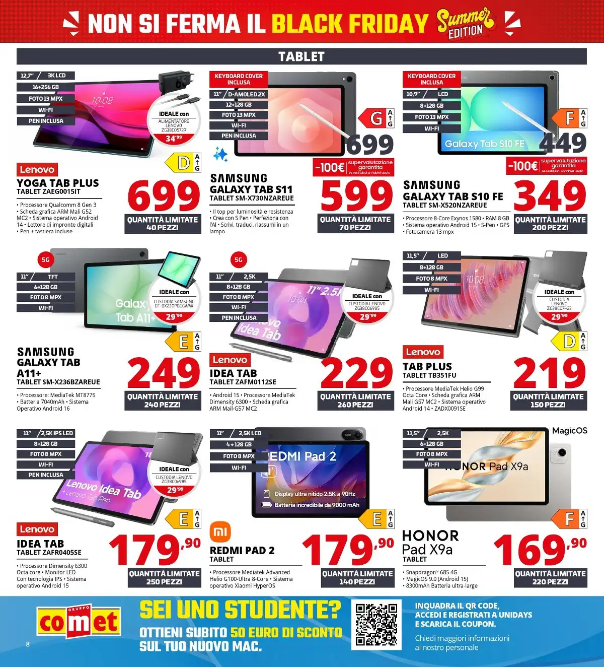 Volantino Comet Dal 18 Giugno Al 2 Luglio 2026 Anteprima - Immagine 2 Summer Black Friday Dal 18 Giugno